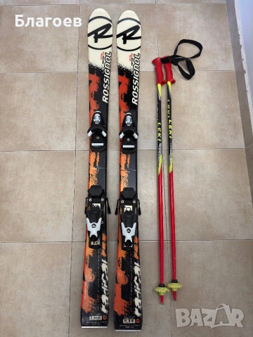 Детски ски Rossignol Radical RSX 120 Junior Ski и щеки Leki