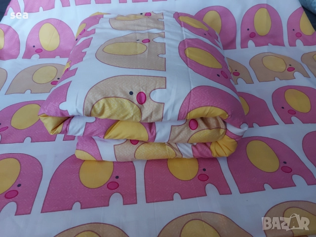 Комплект олекотена завивка + чаршаф  , снимка 5 - Спално бельо и завивки - 51617233