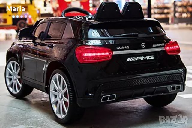 Акумулаторен джип Mercedes GLA45 12V батерия,MP3, с меки гуми с Кожена седалка, снимка 5 - Детски велосипеди, триколки и коли - 39001281