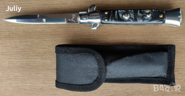 Автоматичен сгъваем  нож АКC Italy / Stiletto / - 22/33 сантиметра, снимка 4 - Ножове - 39794519