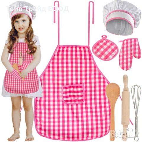 ДЕТСКИ КУХНЕНСКИ КОМПЛЕКТ - 7 ЕЛЕМЕНТА