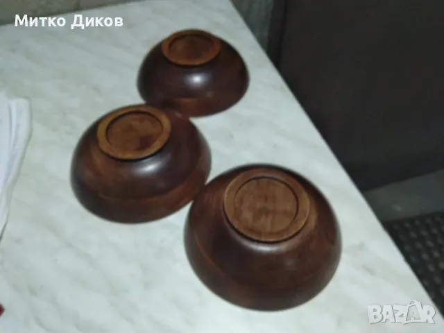 Дървени купи струговани финно от соца фи 150мм и Н-48мм-3 броя, снимка 5 - Други - 48428965