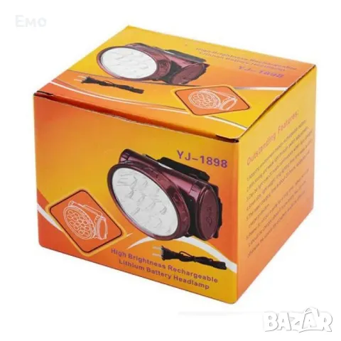 FL50 Акумулаторен прожектор челник фенер за глава 13 Led Диода YJ-1898, снимка 10 - Къмпинг осветление - 47979689