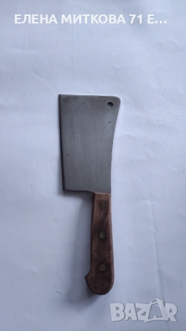 Кухненски сатър от дебела стомана/около 3 мм/ и дървена дръжка, снимка 6 - Прибори за хранене, готвене и сервиране - 53250526