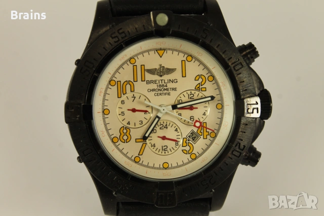 НОВ Мъжки Хронограф BREITLING Chronometre Automatic, снимка 4 - Мъжки - 54180921