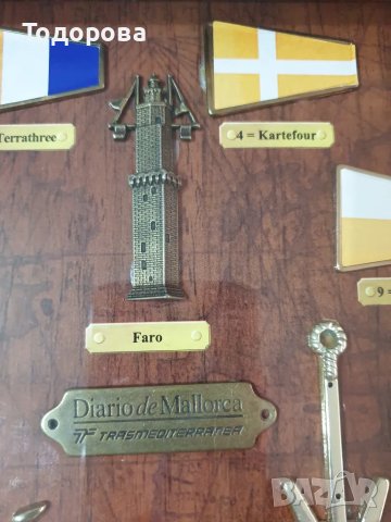 Морско табло с различни видове котви, снимка 5 - Антикварни и старинни предмети - 50052898