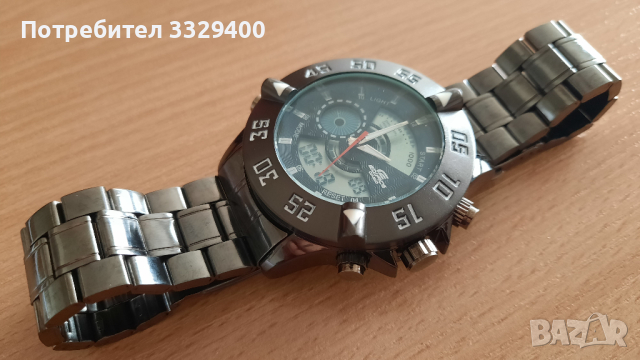 CASIO Edifice-мъжки часовник-water resistant-stainless steel, снимка 1 - Мъжки - 44551343
