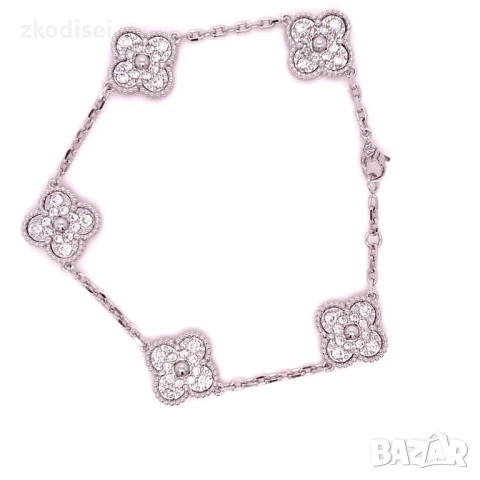 Златна мъжка гривна Cleef 15,21гр. 21,0см. 14кр. проба:585 модел:33330-1, снимка 3 - Гривни - 51348017