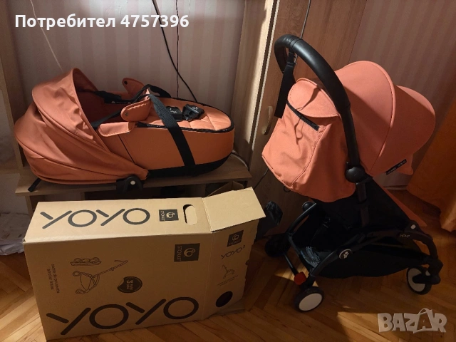 Stokke Yoyo 3 ползвана само 2 месеца като нова, кош (0-6), седалка 6+м, снимка 2 - Детски колички - 53964602