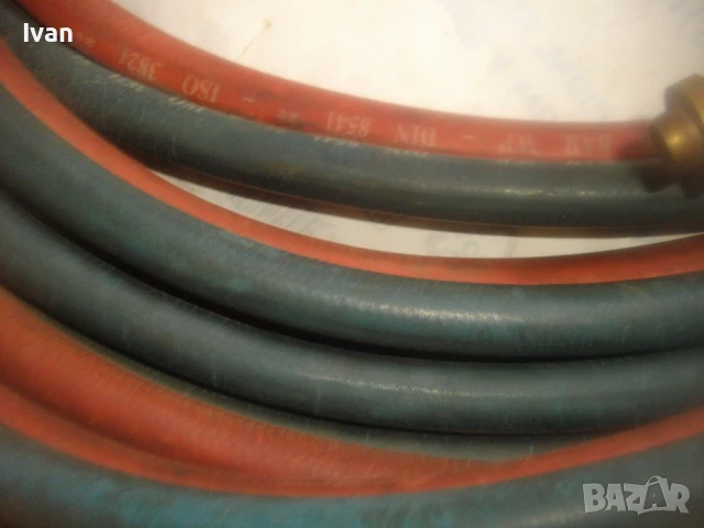 ОКСИЖЕН НЕМСКИ СТАРО КАЧЕСТВО РЕЗАК 47см SIRIUS МАРУЧИ 2Х10м ОРИГИНАЛНИ Ф11мм РЕДУЦИР ВЕНТИЛИ 2бр. , снимка 10 - Други инструменти - 51075815