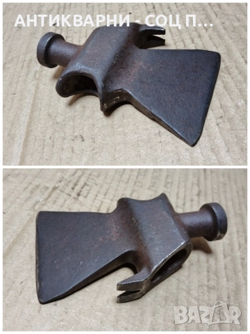 Стара Кована Руска Военна Брадвичка, Стара Руска Брадва Топор / 0,8 кг. , снимка 5 - Антикварни и старинни предмети - 52471347