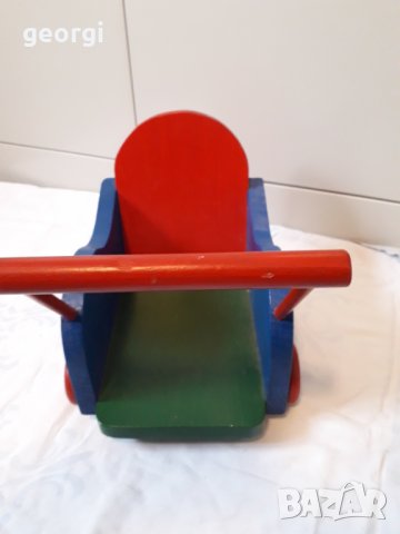 Дървена бебешка количка за кукли , снимка 2 - Кукли - 31362854