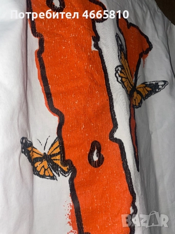 Vlone x Juice Wrld Butterfly тениска, снимка 2 - Тениски - 52938646