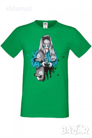 Мъжка тениска Scate woman,Изненада,Повод,Подарък,Празник, снимка 6 - Тениски - 37652764