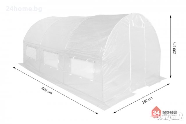  Оранжерия SUNNY 10 кв м (4×2.5×2м) UV+, снимка 3 - Оранжерии - 37247495