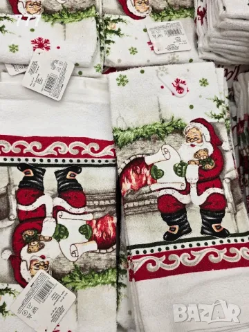 коледни кърпи хавлии  35х60 см, снимка 6 - Хавлиени кърпи - 48254927