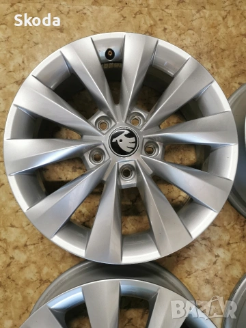 джанти Skoda 5x112 16, снимка 4 - Гуми и джанти - 54314237