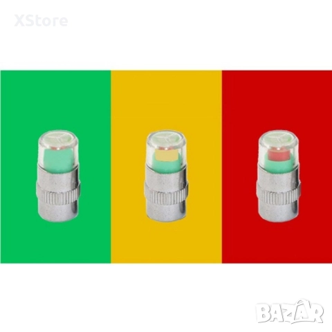 Манометър-капачка за налягането в гумите на превозното средство, снимка 3 - Аксесоари и консумативи - 52444803