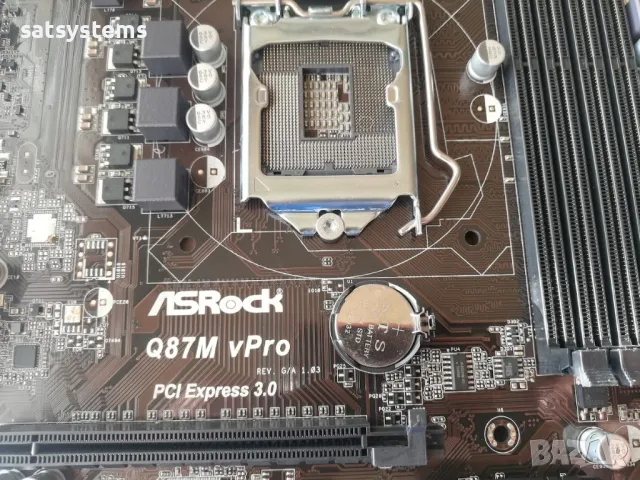 Дънна платка ASRock Q87M vPro Socket LGA1150, снимка 5 - Дънни платки - 47704863