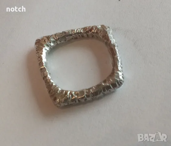 Сребърен пръстен, снимка 4 - Пръстени - 49973430