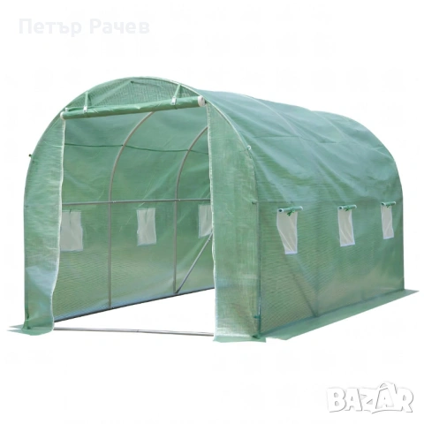 Резервно покривало за оранжерия 3x2x2м – Армирано UV , с цип и прозорци (без рамка), снимка 12 - Оранжерии - 53984348