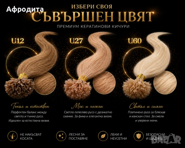 💥Кичури с кератин – естествена визия и дълготраен резултат, снимка 4 - Аксесоари за коса - 54357097