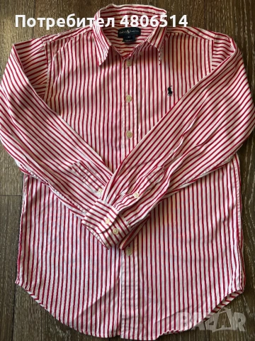 Детска памучна риза Polo Ralph Lauren за момиче ,М размер, снимка 4 - Детски ризи - 54310789