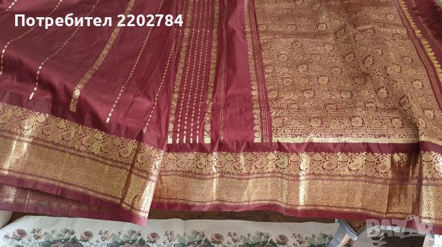 Индийски плат,сари, снимка 1 - Платове и дамаски - 42781918