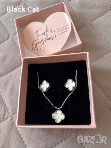 Сребърни бижута детелинки