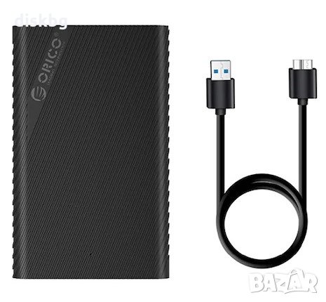 Нова кутия за диск HDD/SSD 2.5", USB 3.0, Orico 2521U3-BK, снимка 1