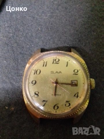 Руски механичен часовник Слава , снимка 4 - Антикварни и старинни предмети - 53076350