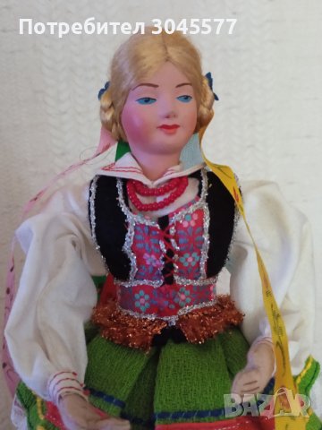 Кукла в народна носия (24 см), снимка 2 - Колекции - 42363336