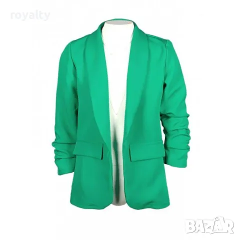 Зелено пролетно сако, снимка 2 - Палта, манта - 49549232