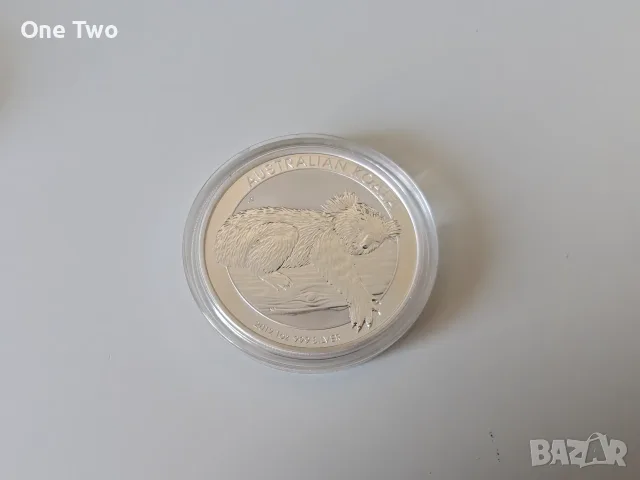 Сребърна монета, 1 oz Австралийска коала 2012, 99.99% сребро