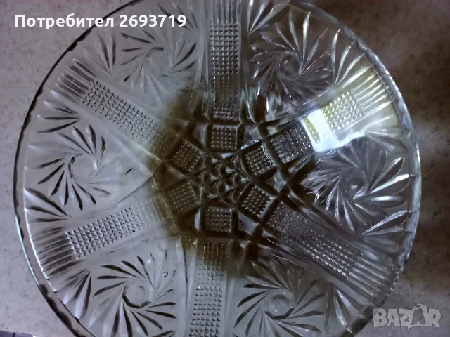 Две кристални купи / фруктиери, снимка 2 - Чинии - 55888493