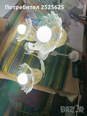 Стар полилей, снимка 2 - Лампи за таван - 54186326