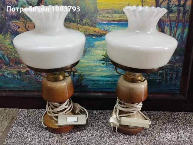 Две нови нощни лампи,ретро стил.