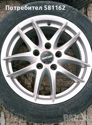 Продавам 4 броя лети джанти RONAL R46M 16" 5x112 7.0J ET49 76,0 Silver. , снимка 3 - Гуми и джанти - 52020820
