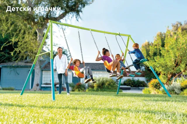 Детска градинска люлка Intex 3в1, сглобяема, 343 x 254 x 211см, пластизол, снимка 2 - Градински мебели, декорация  - 49899646