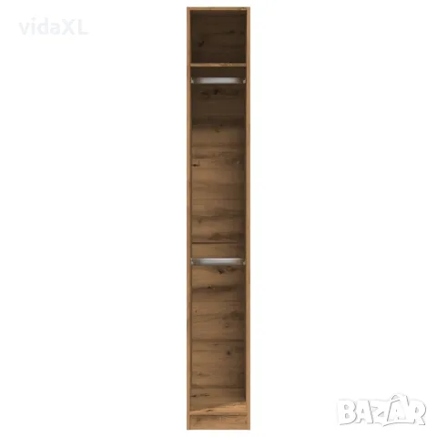 vidaXL Гардероб, дъб артизан, 30x50x200 см, инженерно дърво, снимка 4 - Гардероби - 56146890