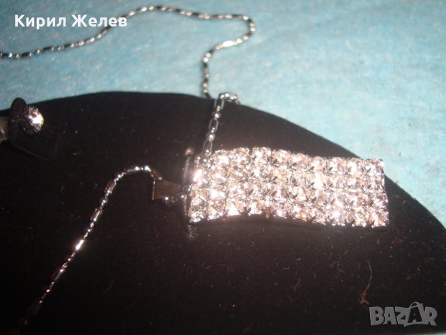 СКЪПОЦЕННИ ПОСРЕБРЕНИ КОЛИЕ ОБЕЦИ и ПРЪСТЕН ФЕШЪН АРТ КОМПЛЕКТ 6981, снимка 12 - Бижутерийни комплекти - 35053260