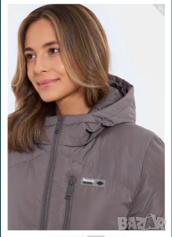 Дълго яке / палто с качулка Bench Eloraina размер 42 Л, снимка 8 - Якета - 53145261