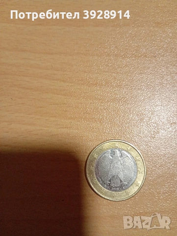 1 евро Germany Stuttgart, снимка 2 - Нумизматика и бонистика - 53048886