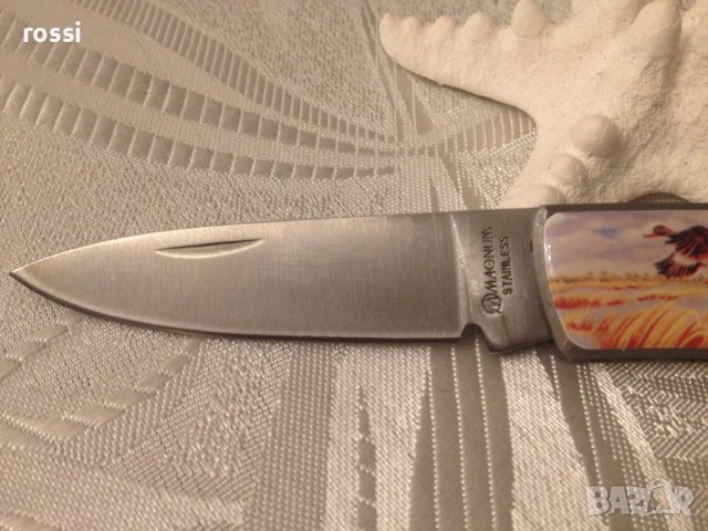 Немски ловен нож MAGNUM Stainless с гъски специална кутия, снимка 6 - Ножове - 39828360