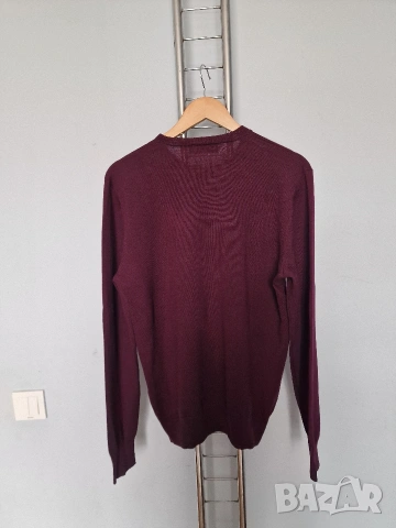 Страхотен мъжки пуловер PAUL SMITH JEANS , размер L , 100% вълна , снимка 7 - Пуловери - 53061436