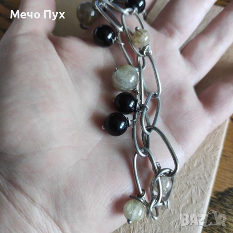 Сребърна гривна (142), снимка 4 - Гривни - 40842626