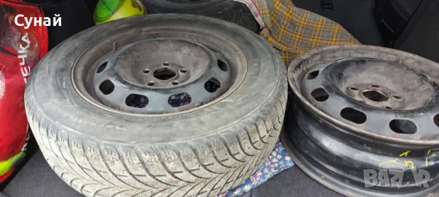 Гуми с джанти 4x100 15", снимка 2 - Гуми и джанти - 48103920