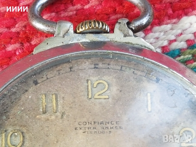 Джобен часовник Confiance, снимка 2 - Антикварни и старинни предмети - 52535098