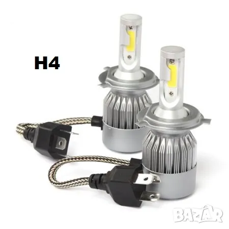 С6 Диодни LED крушки за фарове халогени H1 H3 H4 H7 H8 H11 HB3 HB4, снимка 10 - Аксесоари и консумативи - 49200729