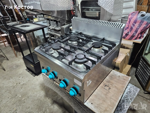 Газов Котлон 4-ка Настолен Професионален със защита СЕ Цена 350 Евро , снимка 4 - Обзавеждане на кухня - 54056902